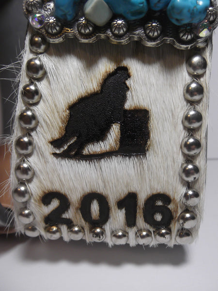 Custom Branded Cowhide Crooked Roping Stirrups - Dally Down Designs