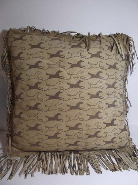 Horse Fringe Pillow