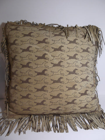 Horse Fringe Pillow