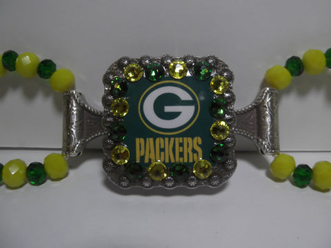 Custom Concho Bracelet - Packers