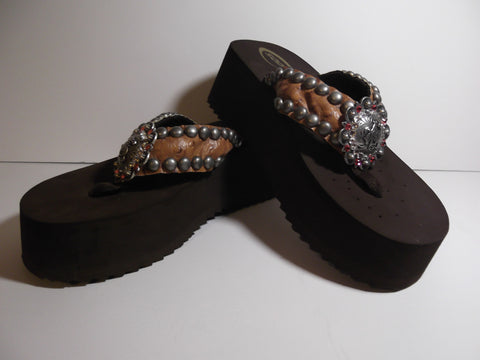 Custom Cowgirl Flip Flops - The Amethyst