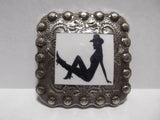 1 3/8" Custom Picture Concho - Mud Flap Girl