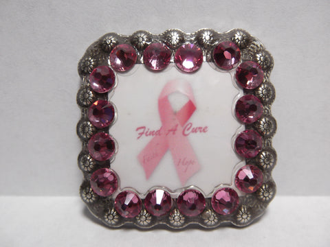 1 3/8" Custom Picture Concho - Find A Cure