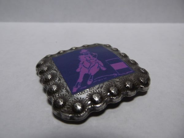 1 3/8" Custom Picture Concho - Barrel Racer