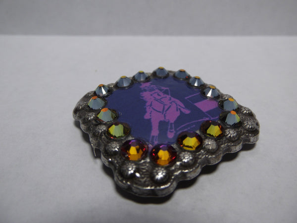 1 3/8" Custom Picture Concho - Barrel Racer