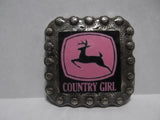 1 3/8" Custom Picture Concho - Country Girl