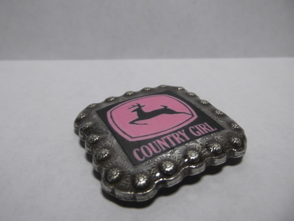 1 3/8" Custom Picture Concho - Country Girl