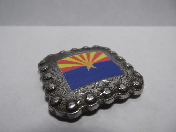 1 3/8" Custom Picture Concho - Arizona Flag