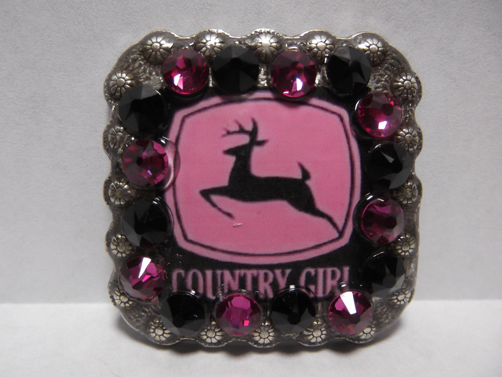 1 3/8" Custom Picture Concho - Country Girl