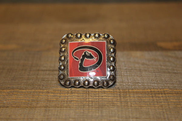 1 3/8" Custom Picture Concho - Arizona Diamondbacks