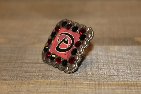 1 3/8" Custom Picture Concho - Arizona Diamondbacks