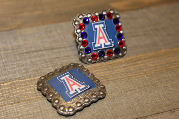 1 3/8" Custom Picture Concho - Arizona Wildcats