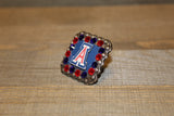 1 3/8" Custom Picture Concho - Arizona Wildcats