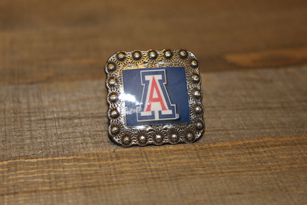 1 3/8" Custom Picture Concho - Arizona Wildcats