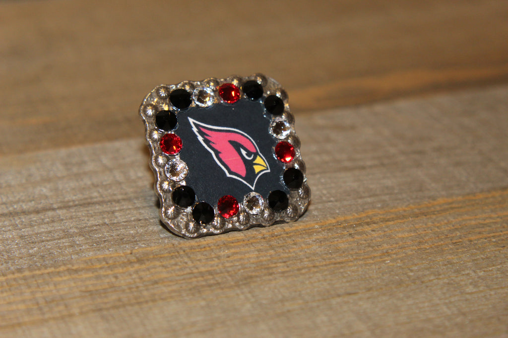 1 3/8" Custom Picture Concho - Arizona Cardinals