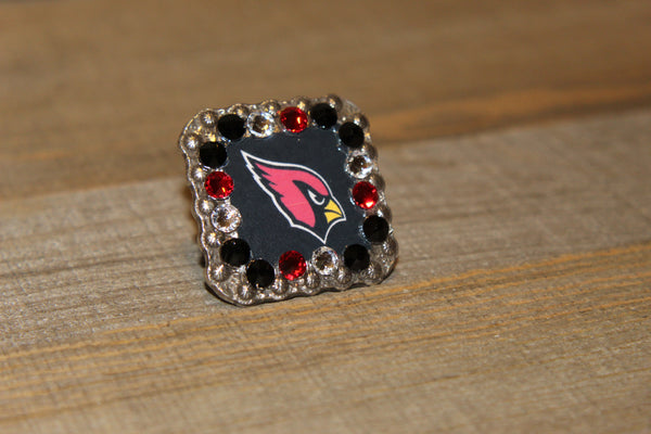1 3/8" Custom Picture Concho - Arizona Cardinals