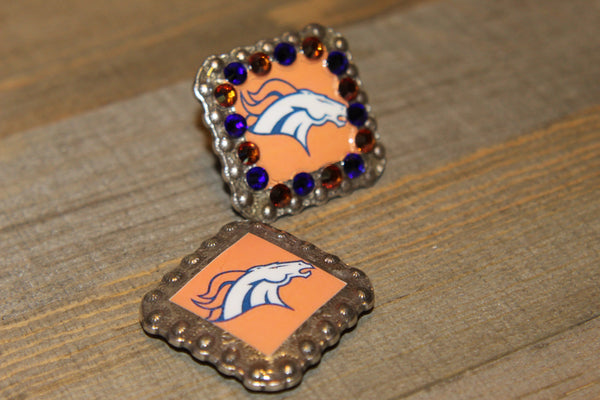 1 3/8" Custom Picture Concho - Denver Broncos