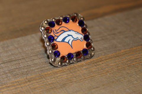 1 3/8" Custom Picture Concho - Denver Broncos