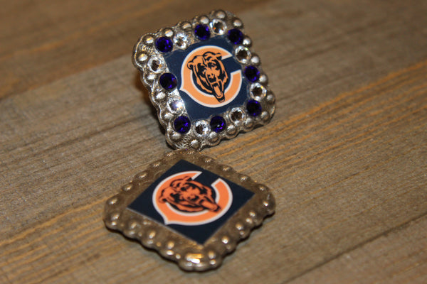 1 3/8" Custom Picture Concho - Chicago Bears