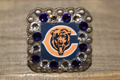 1 3/8" Custom Picture Concho - Chicago Bears