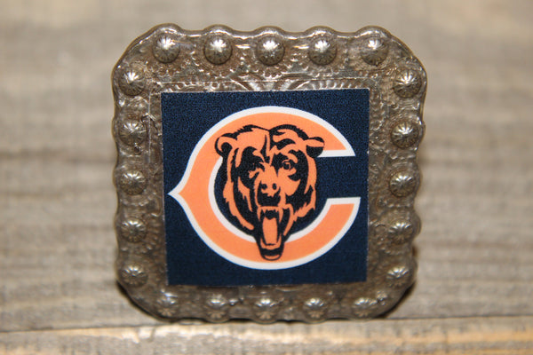 1 3/8" Custom Picture Concho - Chicago Bears