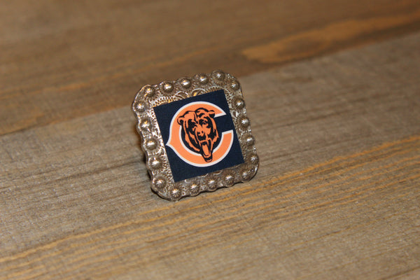 1 3/8" Custom Picture Concho - Chicago Bears