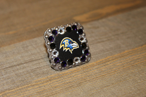 1 3/8" Custom Picture Concho - Baltimore Ravens