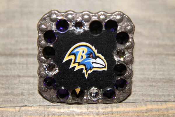 1 3/8" Custom Picture Concho - Baltimore Ravens