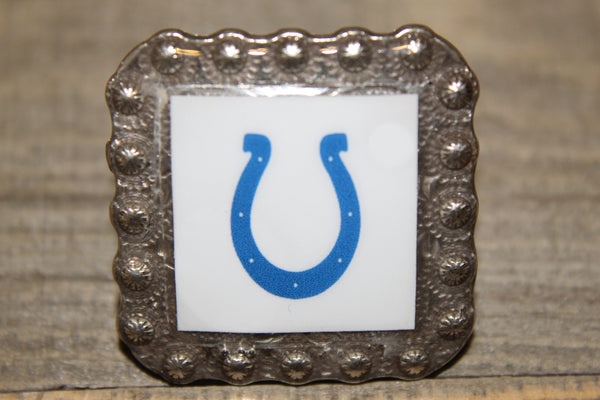 1 3/8" Custom Picture Concho - Indianapolis Colts