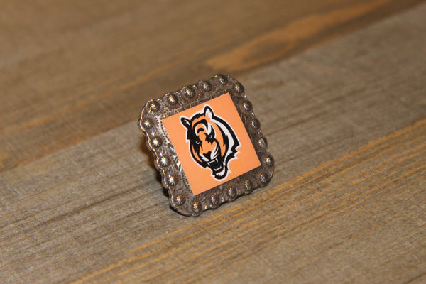 1 3/8" Custom Picture Concho - Cincinnati Bengals