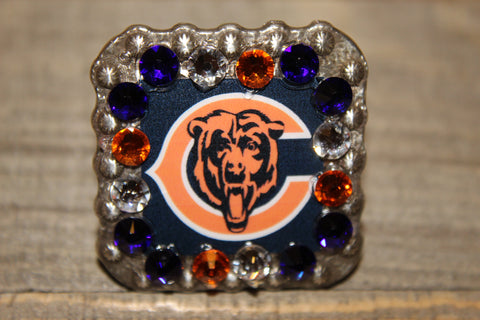1 3/8" Custom Picture Concho - Chicago Bears