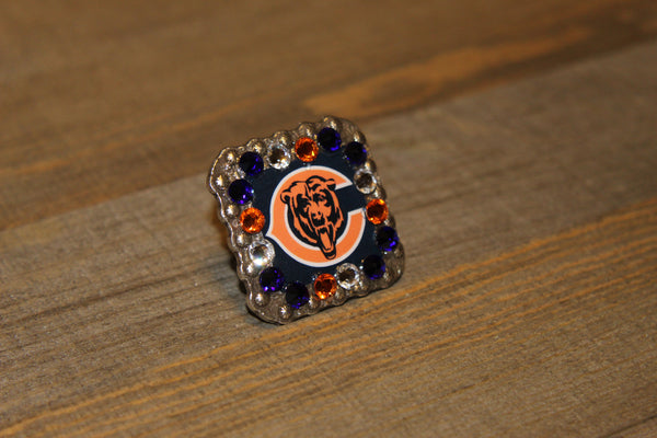 1 3/8" Custom Picture Concho - Chicago Bears