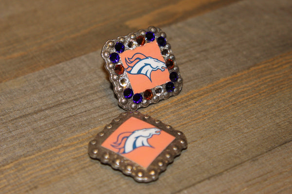 1 3/8" Custom Picture Concho - Denver Broncos