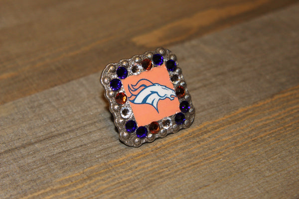 1 3/8" Custom Picture Concho - Denver Broncos