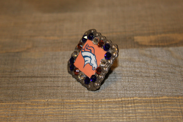 1 3/8" Custom Picture Concho - Denver Broncos