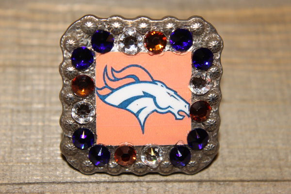 1 3/8" Custom Picture Concho - Denver Broncos