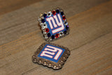 1 3/8" Custom Picture Concho - New York Giants