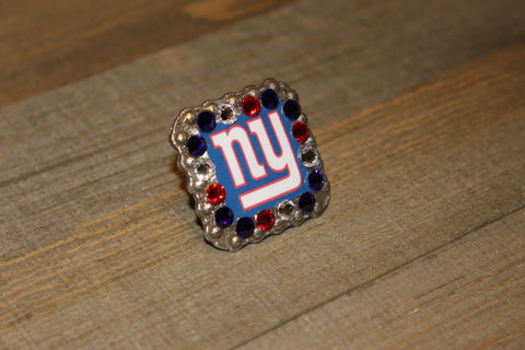 1 3/8" Custom Picture Concho - New York Giants