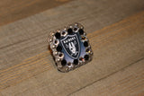 1 3/8" Custom Picture Concho - Oakland Raiders