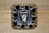 1 3/8" Custom Picture Concho - Oakland Raiders