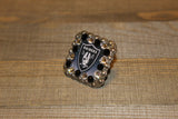 1 3/8" Custom Picture Concho - Oakland Raiders