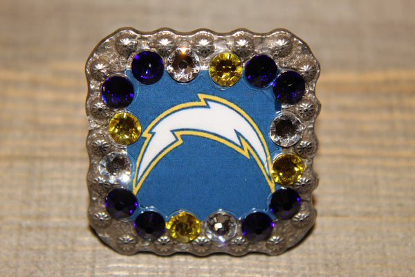 1 3/8" Custom Picture Concho - Los Angeles Chargers