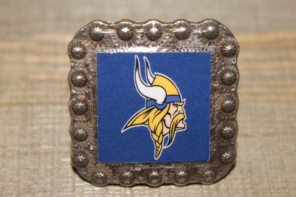 1 3/8" Custom Picture Concho - Minnesota Vikings