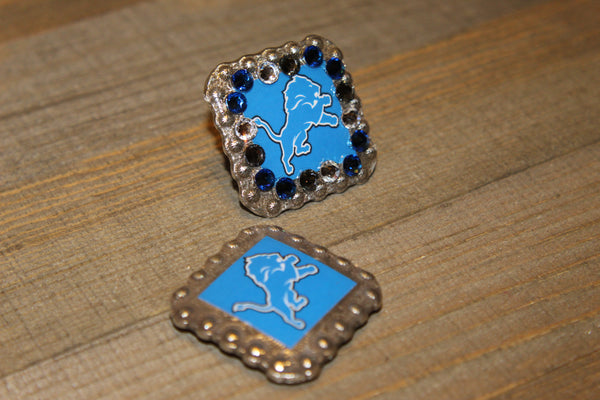 1 3/8" Custom Picture Concho - Detroit Lions