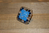 1 3/8" Custom Picture Concho - Detroit Lions