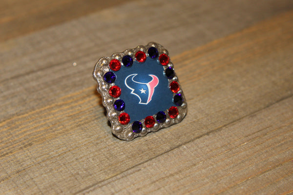 1 3/8" Custom Picture Concho - Houston Texans