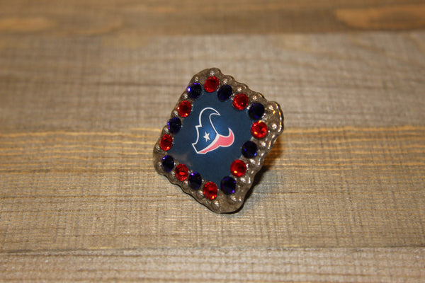 1 3/8" Custom Picture Concho - Houston Texans