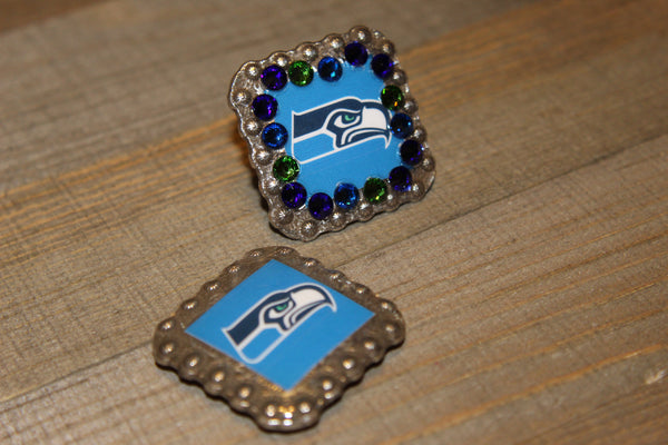 1 3/8" Custom Picture Concho - Seattle Seahawks