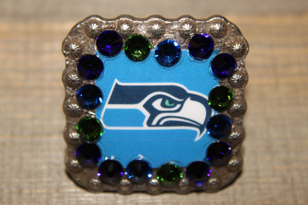 1 3/8" Custom Picture Concho - Seattle Seahawks