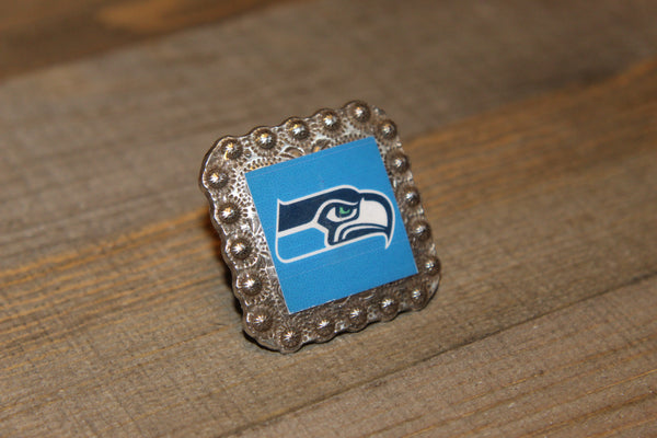 1 3/8" Custom Picture Concho - Seattle Seahawks